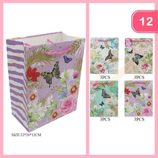 BUTTERFLY GIFT BAG (12 UNITS)