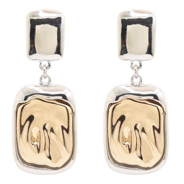 METAL PEARL DANGLE EARRING