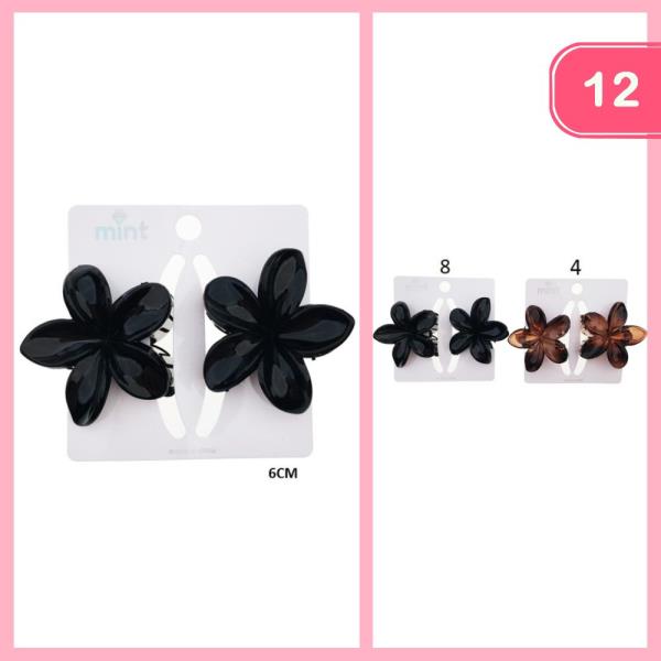 HAWAII FLOWER HAIR CLIP (12 UNITS)