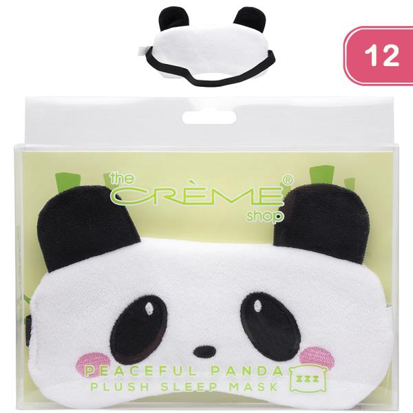 THE CREME SHOP PEACEFUL PANDA PLUSH SLEEP MASK (12 UNITS)