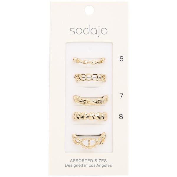 SODAJO METAL MULTI RING SET