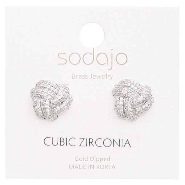 SODAJO CZ STUD EARRING