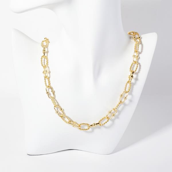 MIX METAL CHAIN NECKLACE