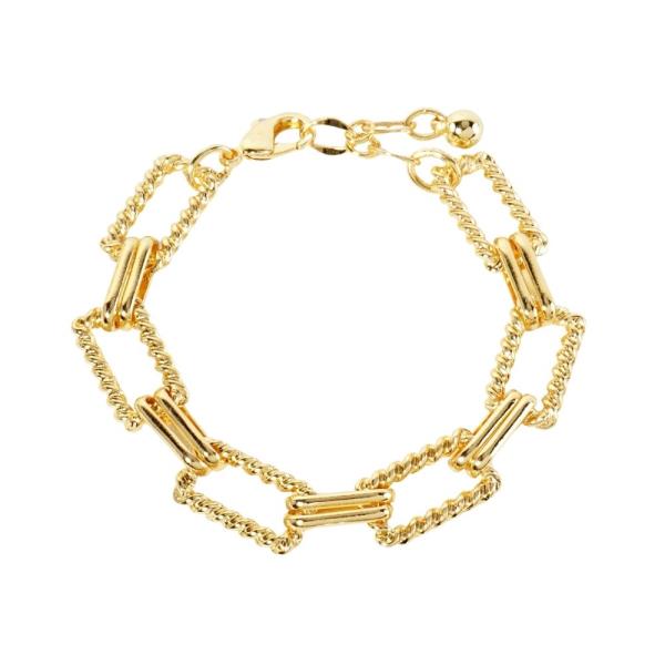 14K GOLD DIPPED METAL CHAIN BRACELET