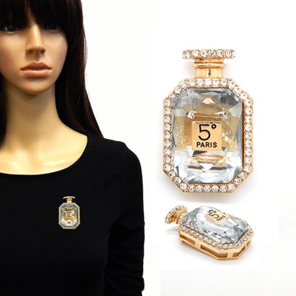 PERFUME BOTTLE BROOCH