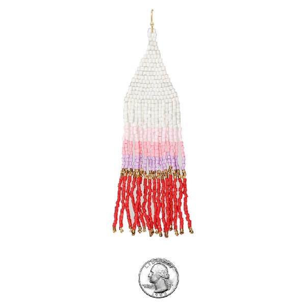 SEED BEAD BOHEMIAN TASSEL EARRING