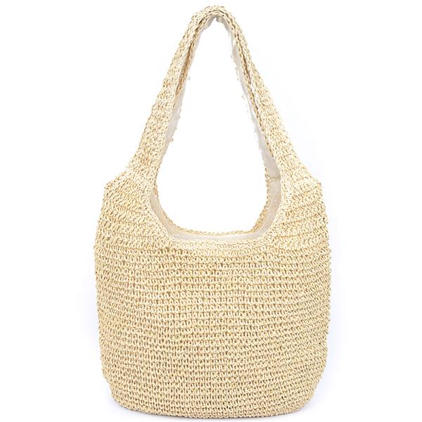 STRAW HOBO BAG