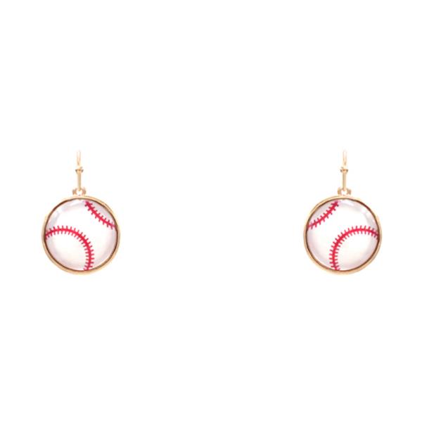 SPORT BALL DANGLE EARRING
