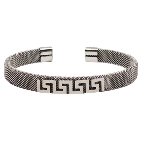 ROUND LINK METAL HINGED BRACELET