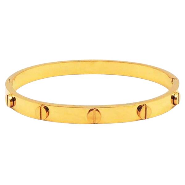 LOVE LOCK METAL HINGED BANGLE BRACELET
