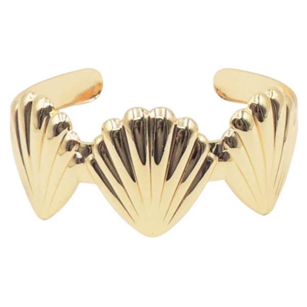 SEA LIFE SEASHELL METAL CUFF BRACELET