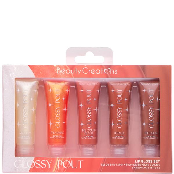 BEAUTY CREATIONS GLOSSY POUT LIP GLOSS SET