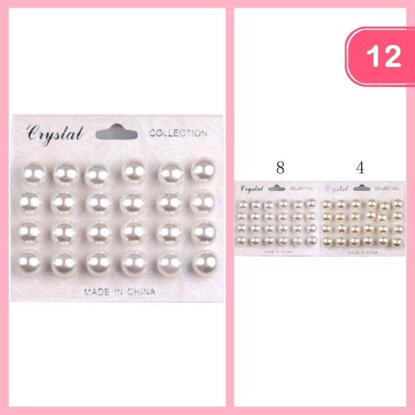 PEARL POST EARRINGS (12 UNITS)