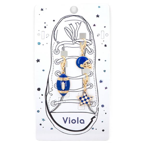 FOOTBALL GAME DAY SHOE CHARMS SET