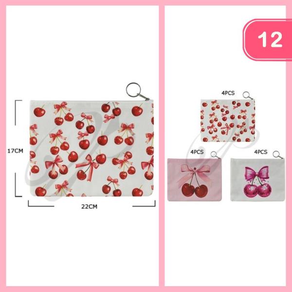 CHERRY COIN PURSE (12 UNITS)