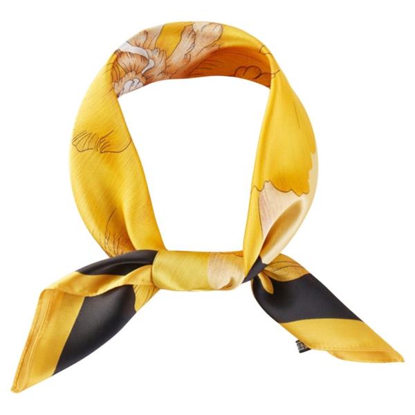 FLORAL PATTERN BANDANA NECK SCARF