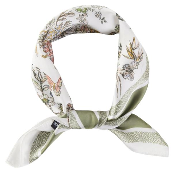 FLORAL PATTERN BANDANA NECK SCARF