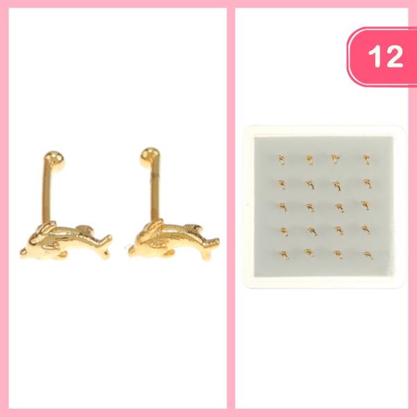 DOLPHIN POST EARRING (12 UNITS)