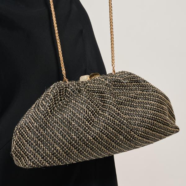 WOVEN DESIGN BRISA CROSSBODY BAG