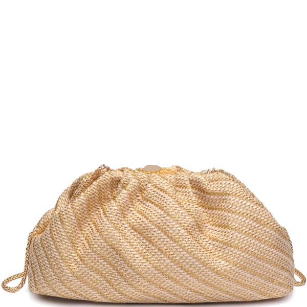 WOVEN DESIGN BRISA CROSSBODY BAG