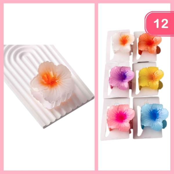 OMBRE HIBISCUS CLAW CLIP (12 UNITS)