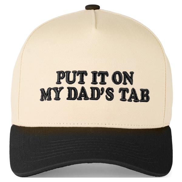 CC PUT IT ON MY DAD`S TAB TRUCKER CAP