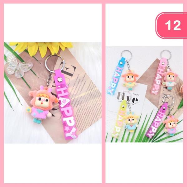HAPPY DOLL KEYCHAIN (12 UNITS)