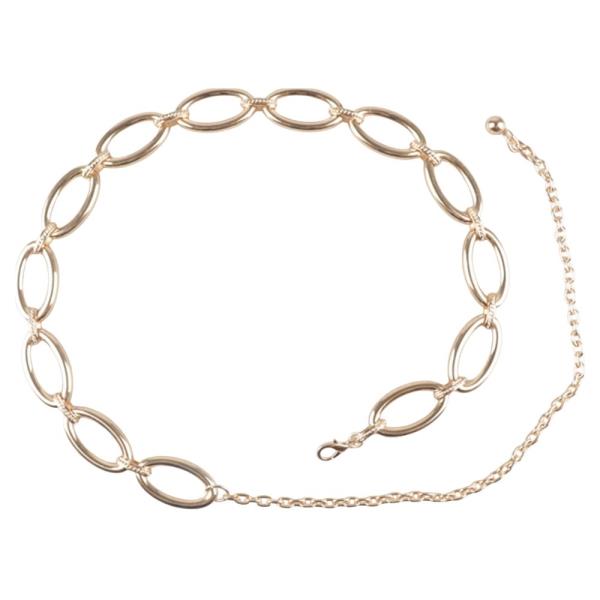 METAL OVAL CHAIN BELT