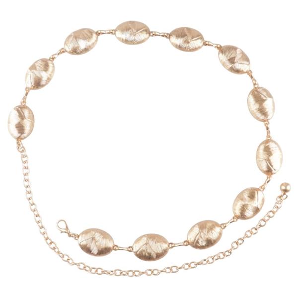 METAL OVAL CHAIN BELT