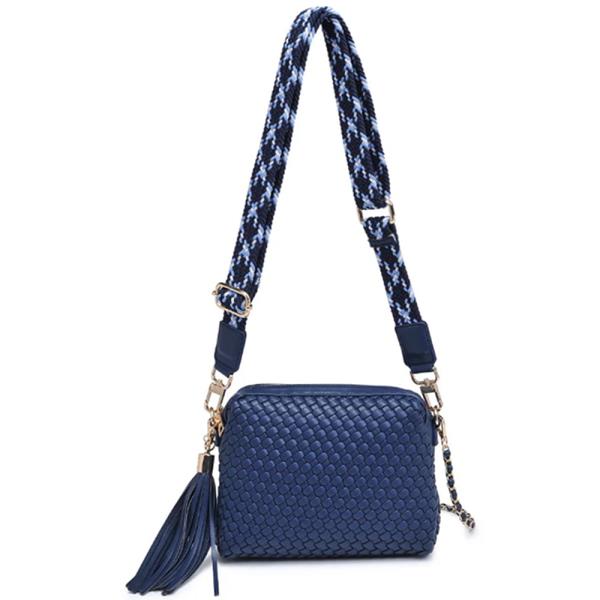 WOVEN DESIGN ROXANA CROSSBODY BAG