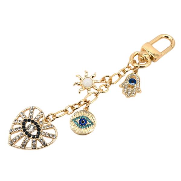 EVIL EYE BAG CHAIN KEYCHAIN