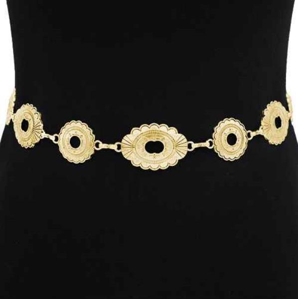 WESTERN STYLE METAL BELT