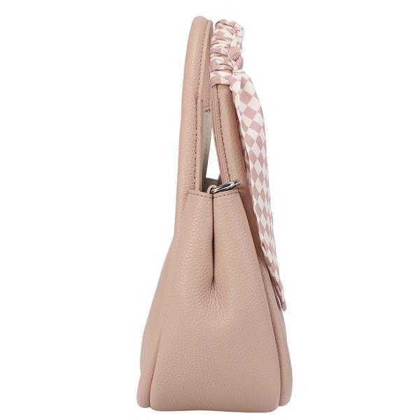 2IN1 SMOOTH CURVE ROUND SCARF SATCHEL W ZIP BAG SET