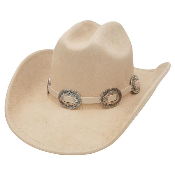 CONCHO LINK BANDED COWBOY HAT