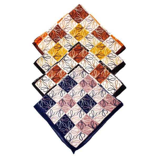 SOFT LIGHTWEIGHT MULTI PATTERN PLEATS BANDANA SCARF