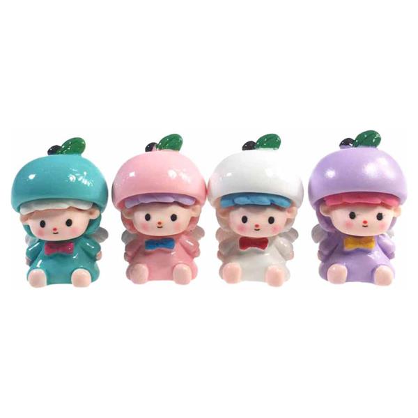 CUTE FRUIT DOLLY 4 PC FIGURINES SET