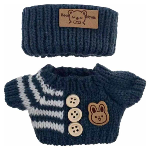 MINI DOLL KNITTED SWEATER W/ HAIR BAND OUTFIT SET