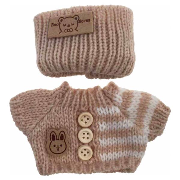 MINI DOLL KNITTED SWEATER W/ HAIR BAND OUTFIT SET