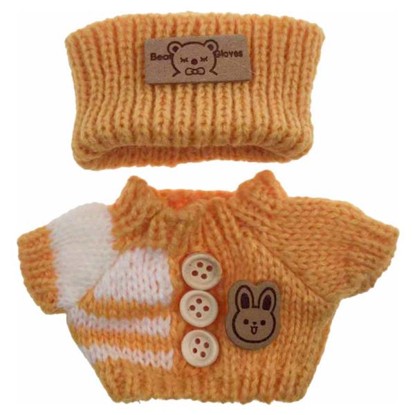 MINI DOLL KNITTED SWEATER W/ HAIR BAND OUTFIT SET