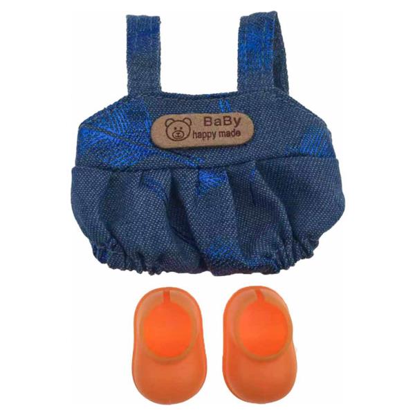MINI DOLL OVERALL SHOES OUTFIT SET