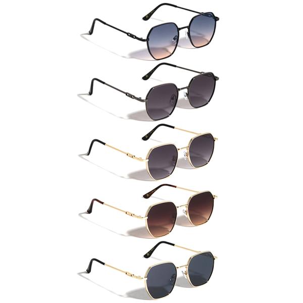 THIN CUTOUT GEOMETRIC BUTTERFLY SUNGLASSES 1DZ