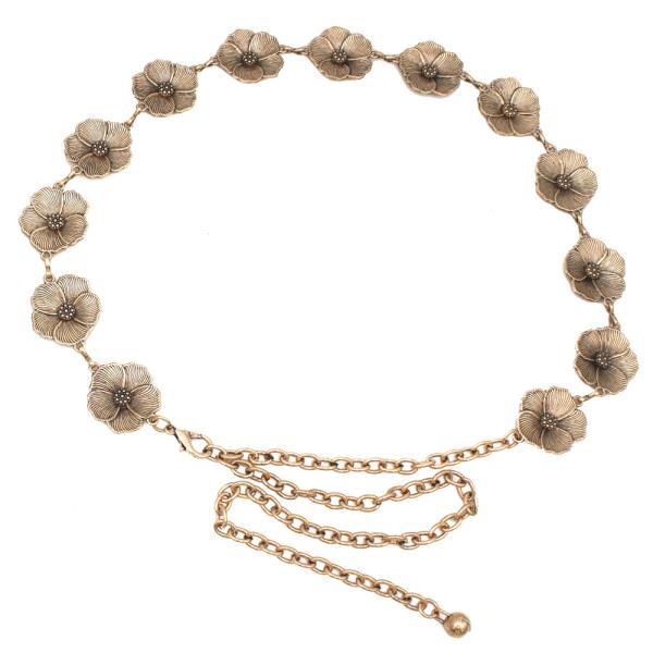 VINTAGE FLOWER CHAIN BELT