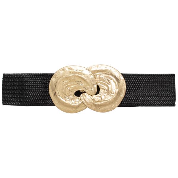 ROUND METAL JOINED WOVEN DESIGN BELT