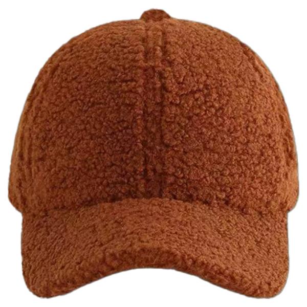 SHERPA FLEECE TEXTURED BASEBALL CAP HAT