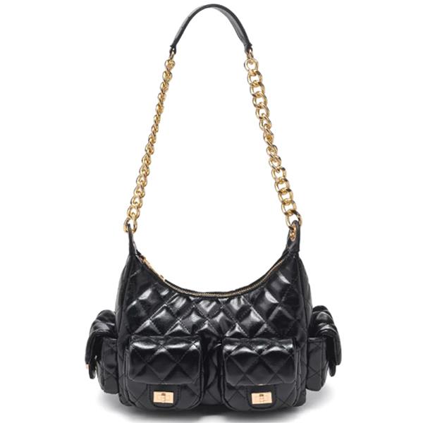 QUILTED DESIGN JANETTE SHOULDER BAG