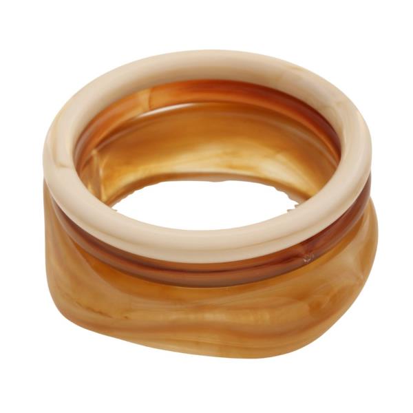 ACETATE BANGLE BRACELET SET