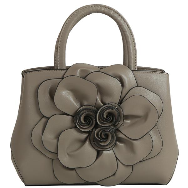 FLOWER CHIC DESIGN HANDLE SATCHEL BAG