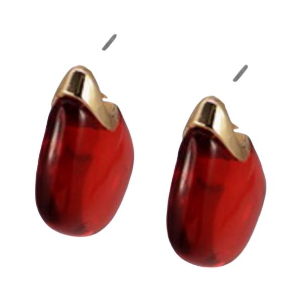 ACRYLIC METAL MIX STUD EARRING