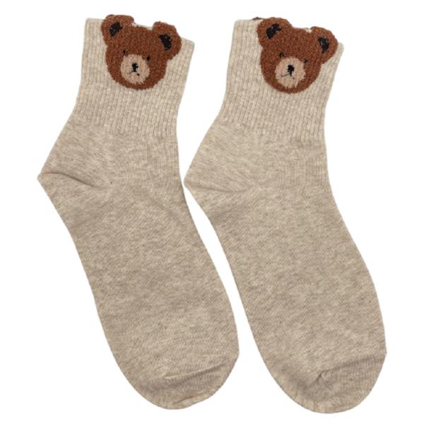 BEAR FACE ANKLE SOCKS