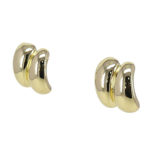 DOUBLE HOOP METAL EARRING